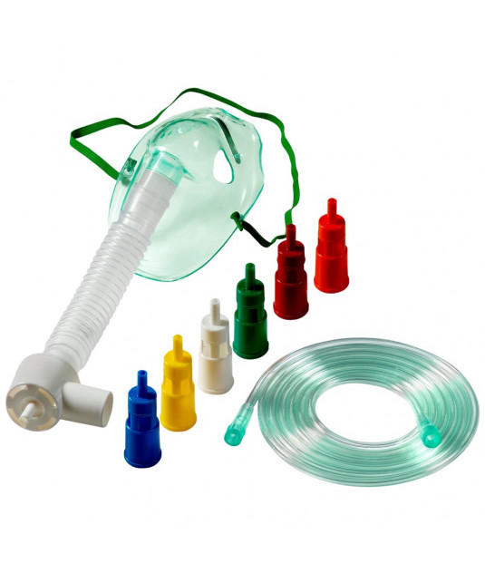 Fundo branco e ao centro Kit Máscara Venturi Protec Infantil